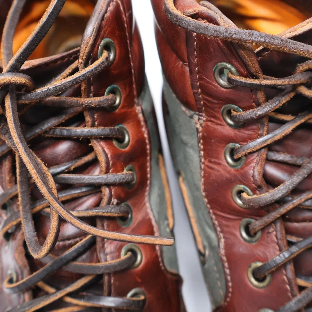 VTG 90s Timberland Mens G0retex 7-Eye Chukka Boots‎ 59093 Brown Leather 10.5 M